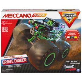 Meccano Junior Monster Jam Grave Digger Truck Building Kit