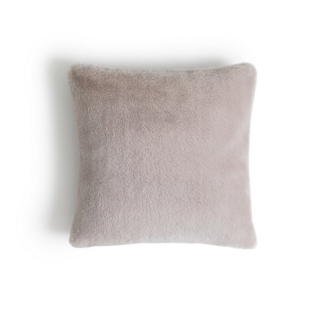 Pink faux outlet fur cushions