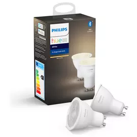 Philips Hue GU10 White Smart Bulb With Bluetooth - 2 Pack