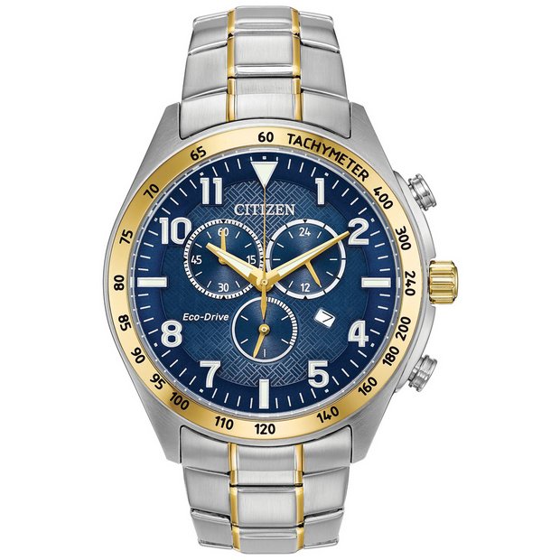 Buy Citizen Men's Eco-Drive Stainless Steel Bracelet Watch | Men's watches  | Argos