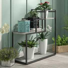 Dorel Weston Metal Plant Stand - Grey
