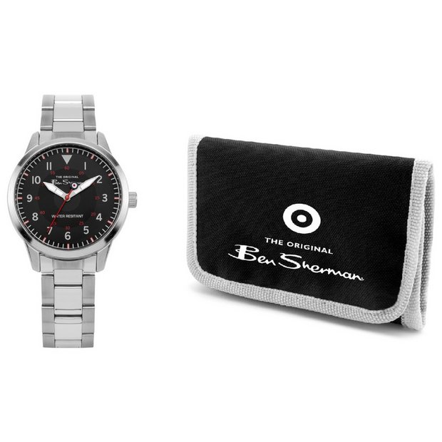 Buy Ben Sherman Kid s Silver Stainless Steel Bracelet Watch Set