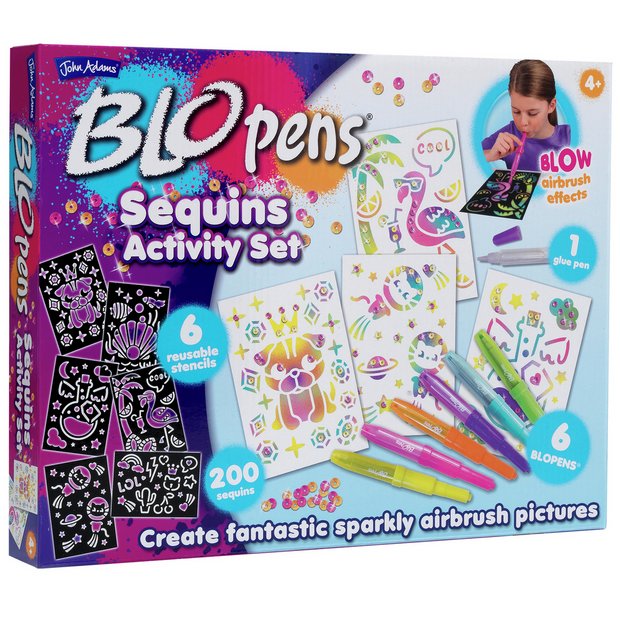 Buy John Adams BLO Pens Sequins Set | Drawing and painting toys | Argos
