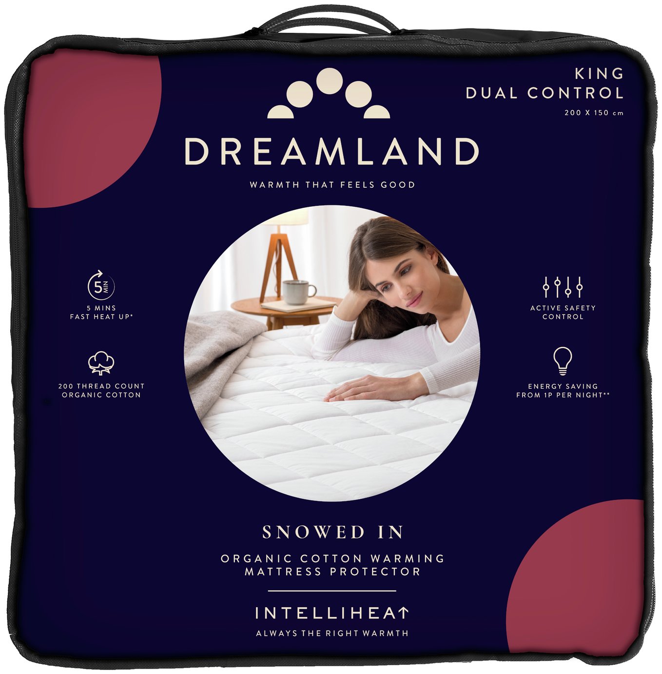 Dreamland Intelliheat Dual Control Mattress Protector