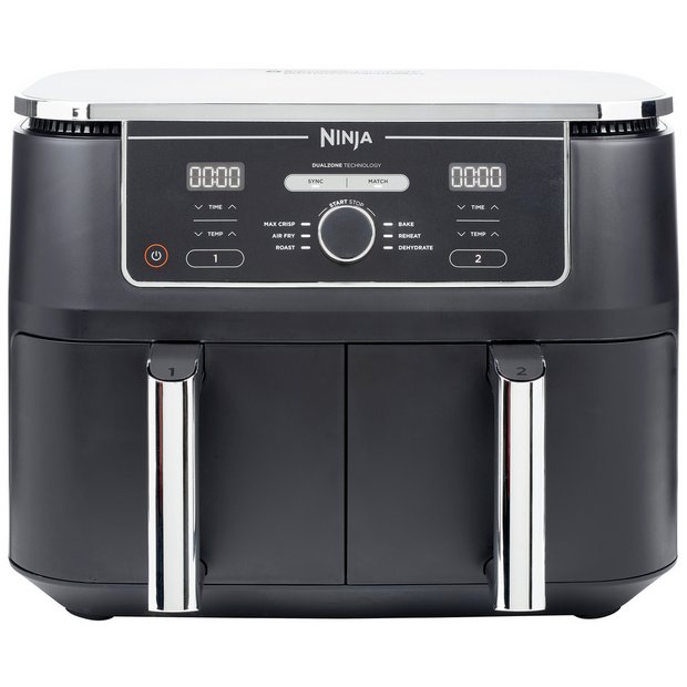 Buy Ninja Foodi MAX Dual Zone AF400UK 9.5L Air Fryer - Black | Air fryers and fryers | Argos