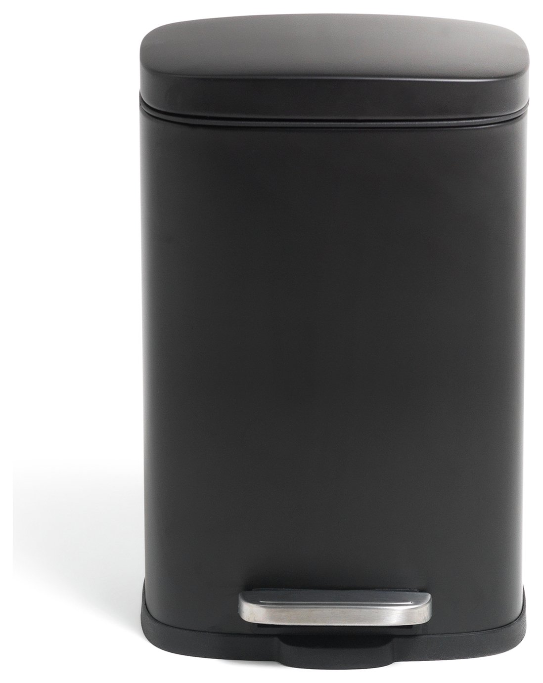 Argos Home 5 Litre Rectangular Bin -  Black