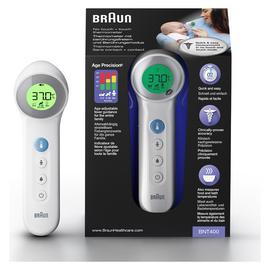 Kunstmatig gegevens makkelijk te gebruiken Buy Braun BNT300 No touch + touch Forehead thermometer | Baby health  accessories | Argos