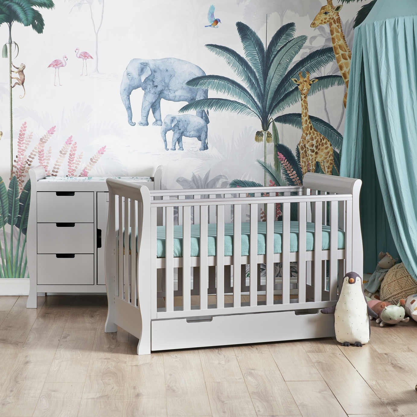 Obaby Stamford Mini 2 Piece Room Set - Warm Grey