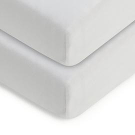 Habitat Kids Cotton Jersey White 2 Pack Fitted Sheet – Crib