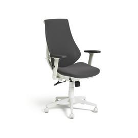 Argos Home Vita Fabric Office Chair - Grey and White