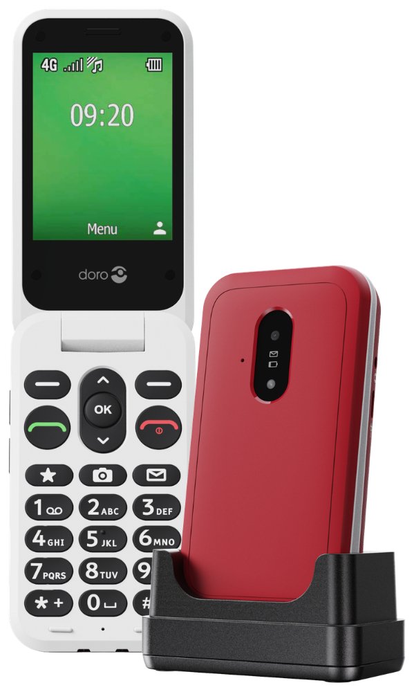 Doro Leva E22 Mobile Phone - Red & White