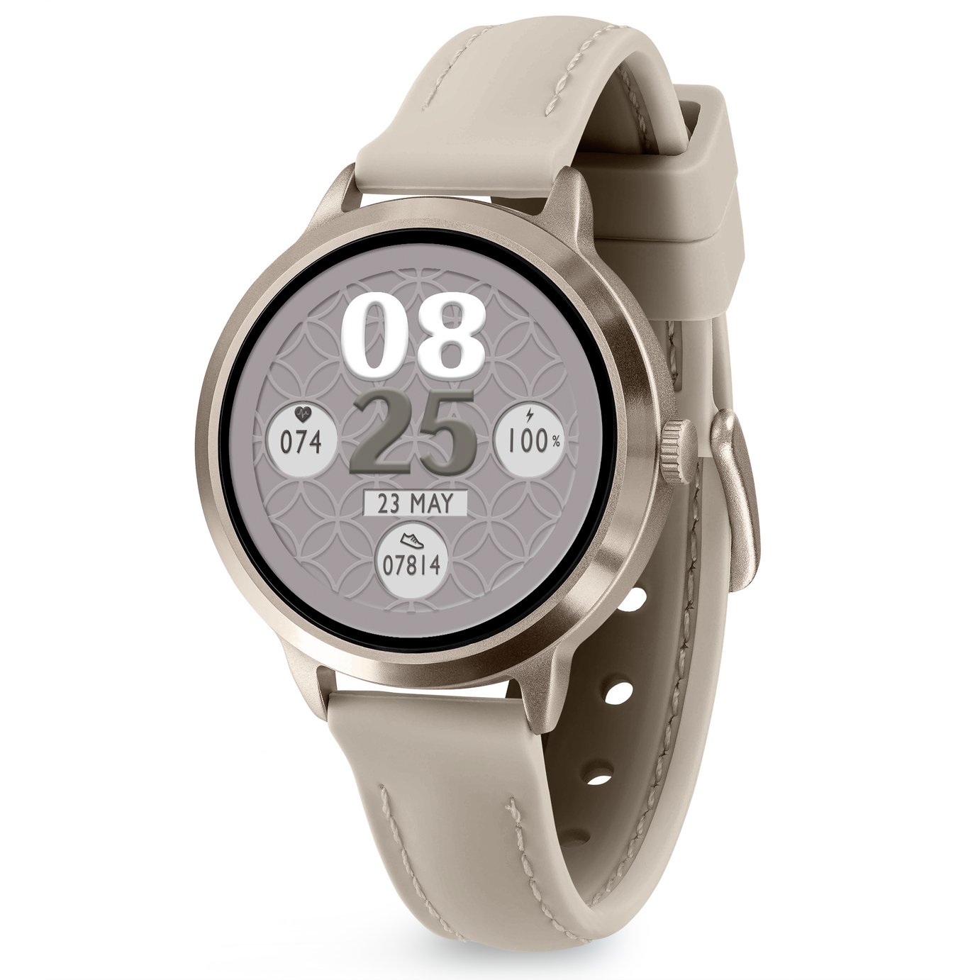 Reflex Active Spectra Mink Silicone Strap Amoled Smart Watch