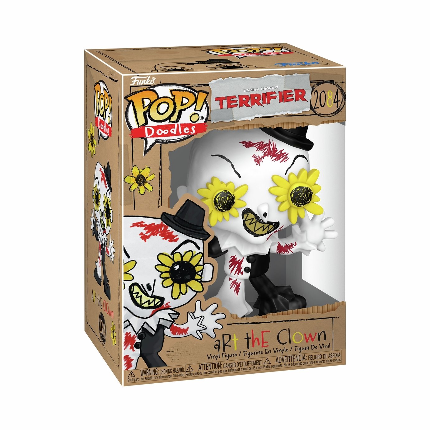 Art the Clown POP Doodles Demien Leone's Terrifier 4.6 Inch Action Figures
