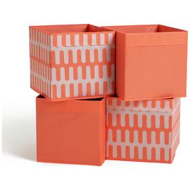 Habitat Set of 4 Square Plus Boxes - Orange