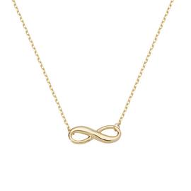 Revere 9ct Yellow Gold Infinity Pendant Necklace