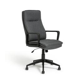 Habitat Tully Fabric Office Chair - Grey