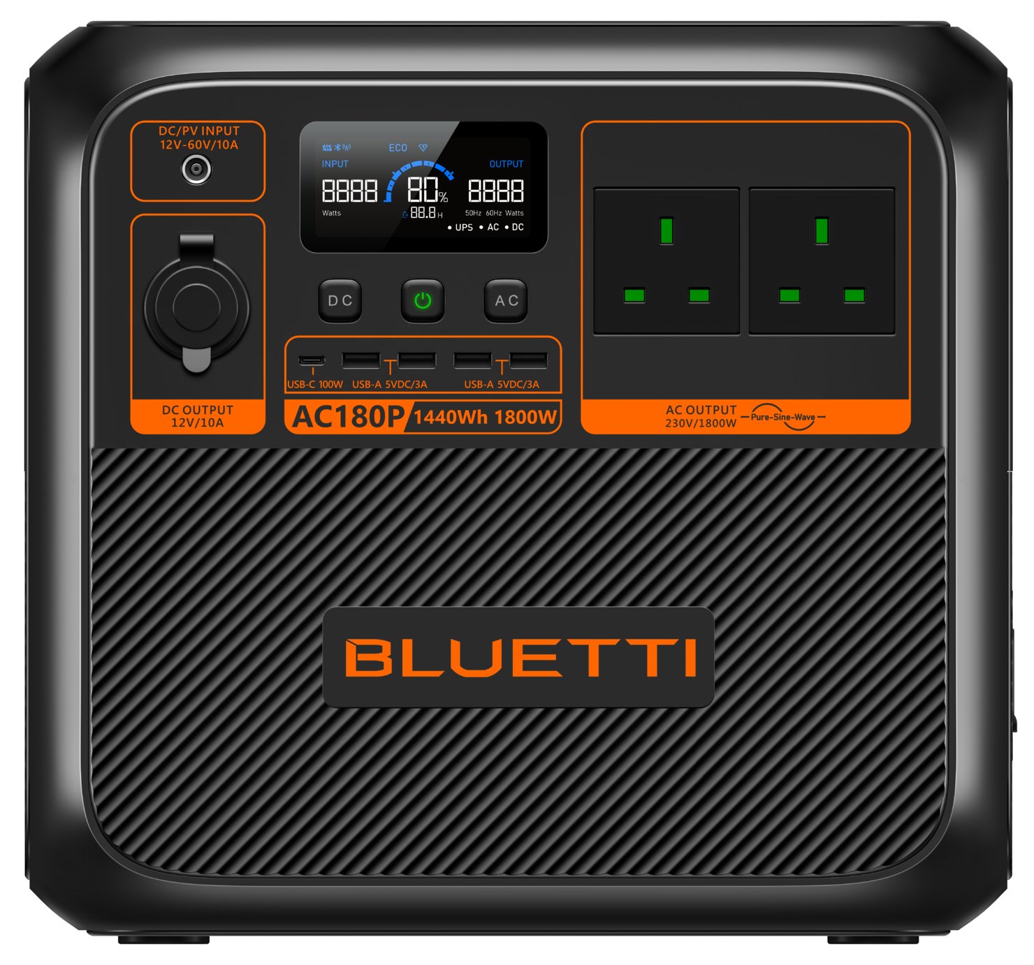 BLUETTI AC180P 1800W Portable Power Station - 1440Wh