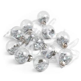 Habitat 12 Pack of Baubles - Silver