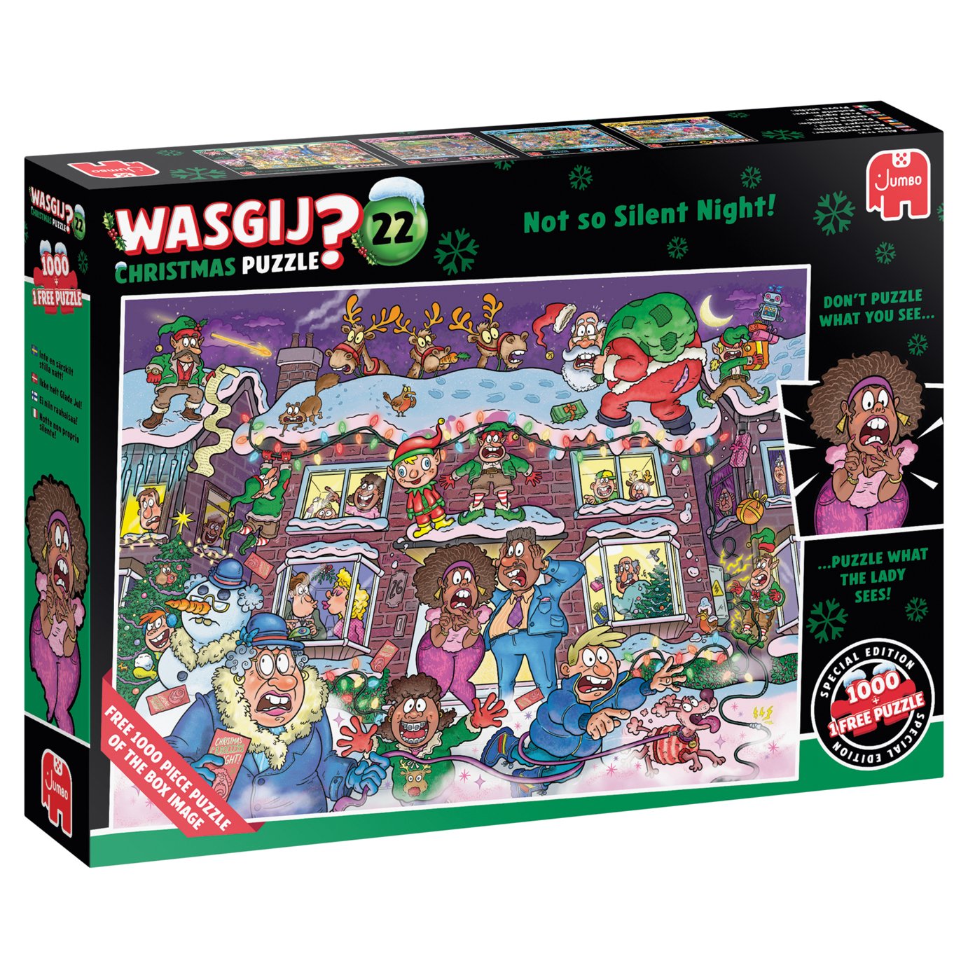 Wasgij Christmas 1000 Pieces Jigsaw Puzzle - Pack of 2