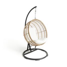Habitat Dove 1 Seater Metal Hanging Egg Chair - Natural