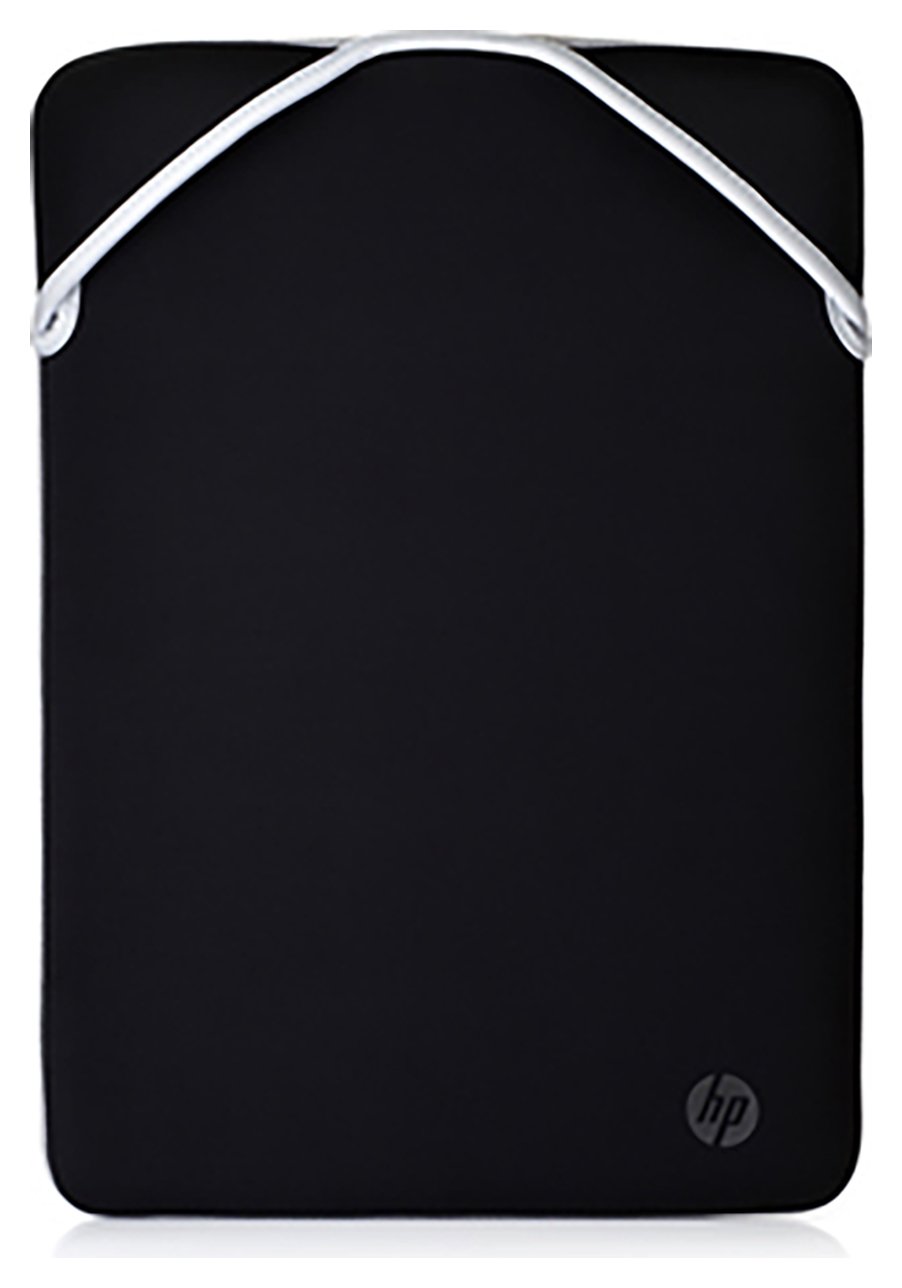 HP 15.6 Inch Reversible Laptop Sleeve - Black & Silver