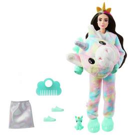 Barbie Cutie Reveal Doll with Unicorn Plush Costume - 30cm