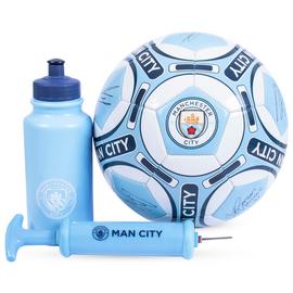 Manchester City FC Size 5 Football Gift Set - White