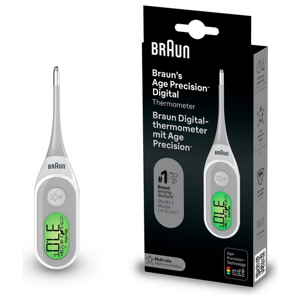 BRAUN BNT400 AGE Precision Black - Children's Thermometer