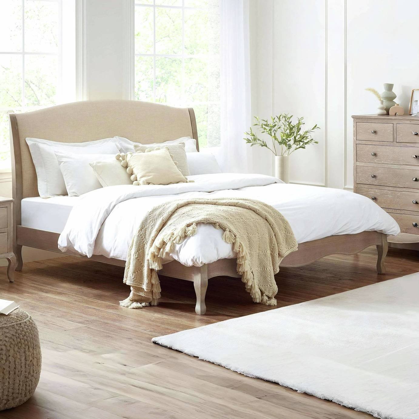 Julian Bowen Camille Kingsize Bedframe - Neutral