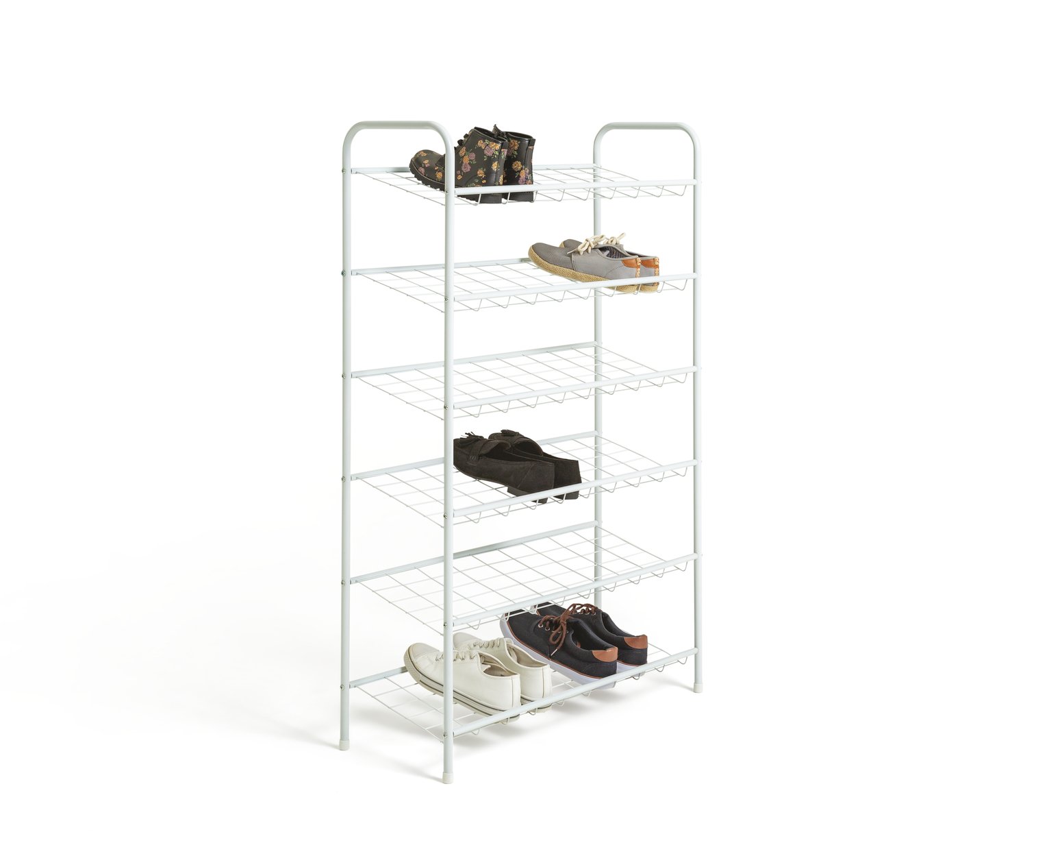 Argos Home Jorn 6 Tier Shoe Rack - White