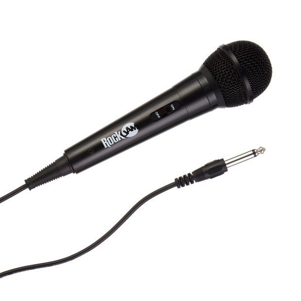 Buy RockJam RJMC303 BK Wired Microphone Black Karaoke microphones Argos