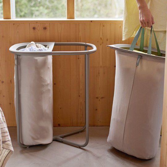 Joseph Joseph Duo 80L Easy Empty Laundry Basket - Grey