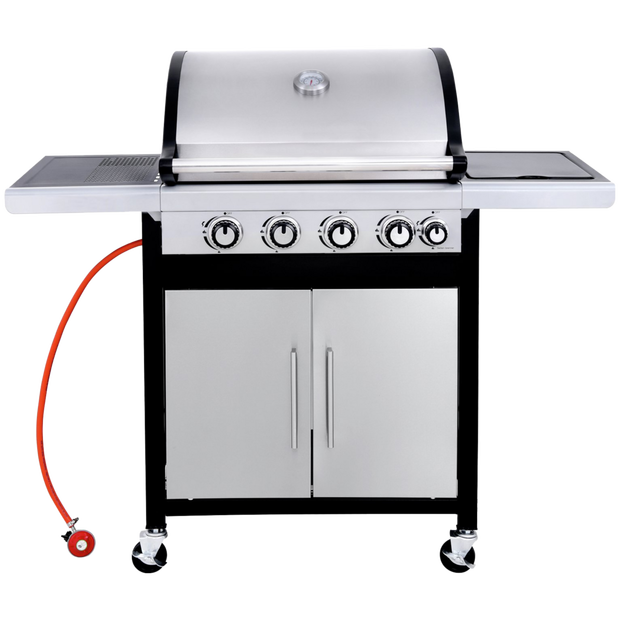 Buy Argos Home Deluxe 4 Burner With Side Burner Gas BBQ