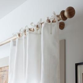 Habitat Cotton Voile Curtain With Ties