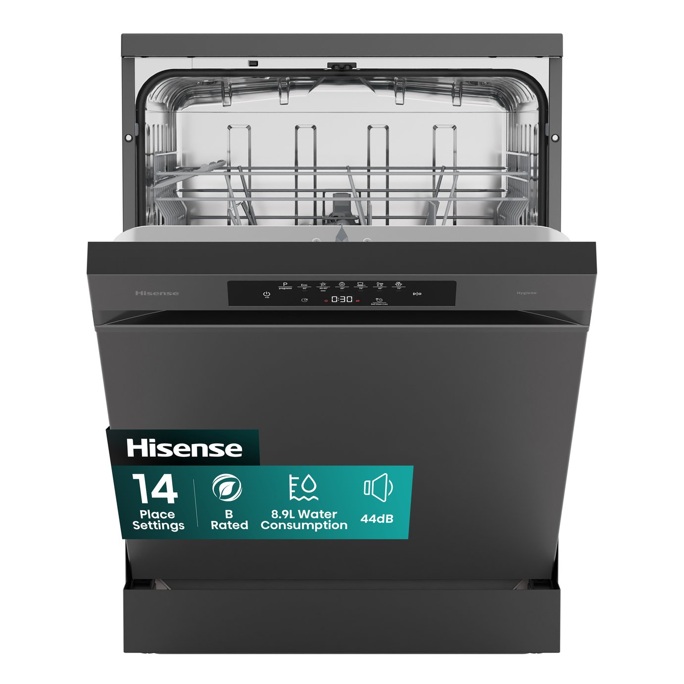 Hisense HS642B90B Full Size Dishwasher - Black
