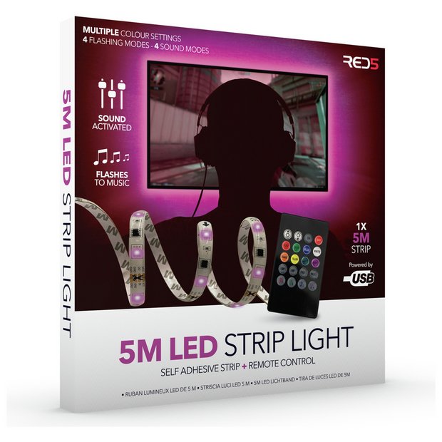 Led tv store lights argos