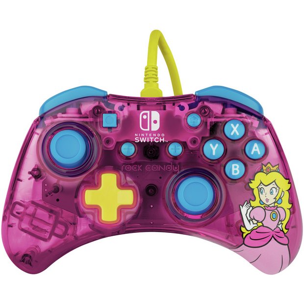 Buy PDP Rock Candy Switch Wired Controller - Princess Peach