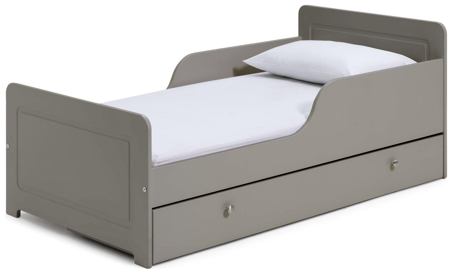 Habitat Brooklyn Toddler Bed With Drawer - Grey