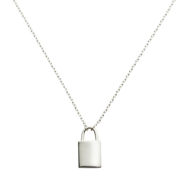 Sterling silver outlet padlock chain