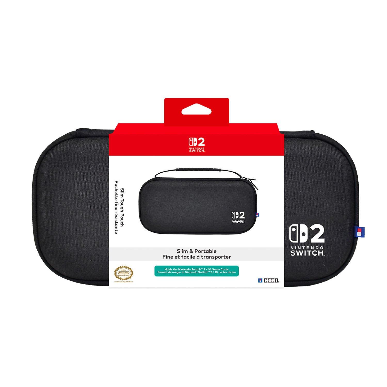 HORI Slim Tough Pouch For Nintendo Switch 2 - Black