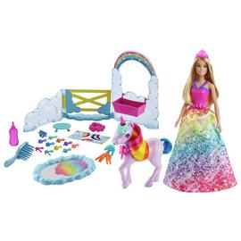 Barbie Dreamtopia Unicorn Pet Playset with Princess Doll