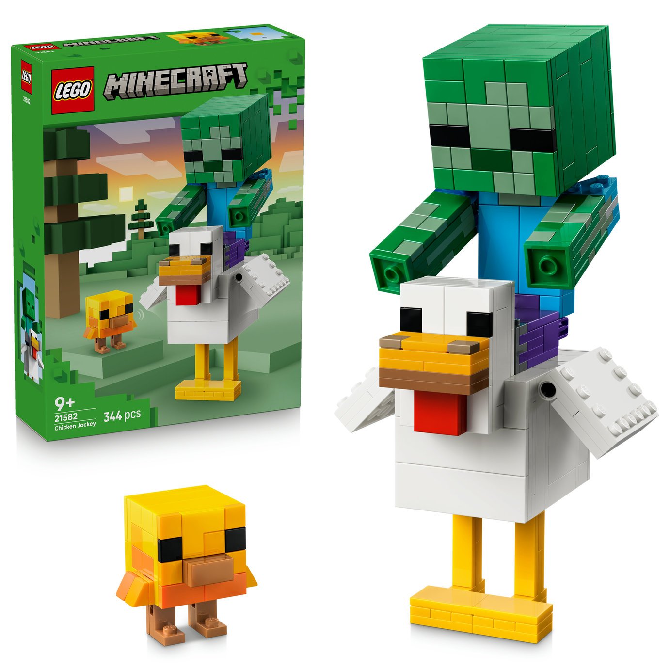 LEGO Minecraft Chicken Jockey Toy with Figures 21582
