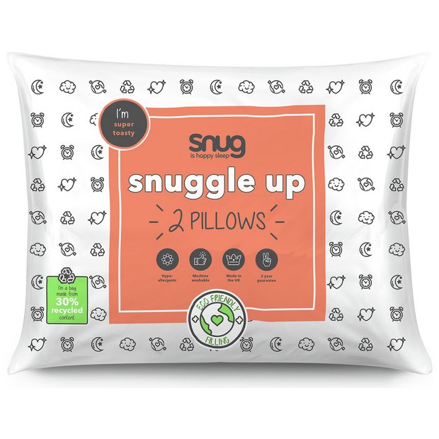 Buy Snug Snuggle Up Medium Support Pillow 2 Pack Pillows Argos