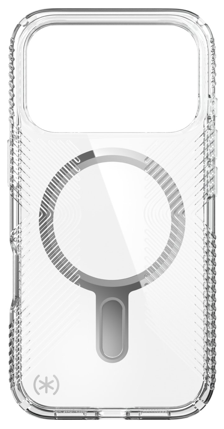 Speck Presidio Clear Grip iPhone 18 Pro/17 Pro Phone Case with MagSafe - Clear