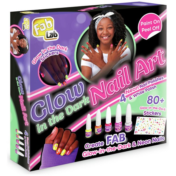 Buy FabLab Glow in the Dark Nail Kit Kids arts and crafts kits Argos