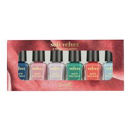 Barry M Cosmetics Velvet Nail Paints Gift Set X 6