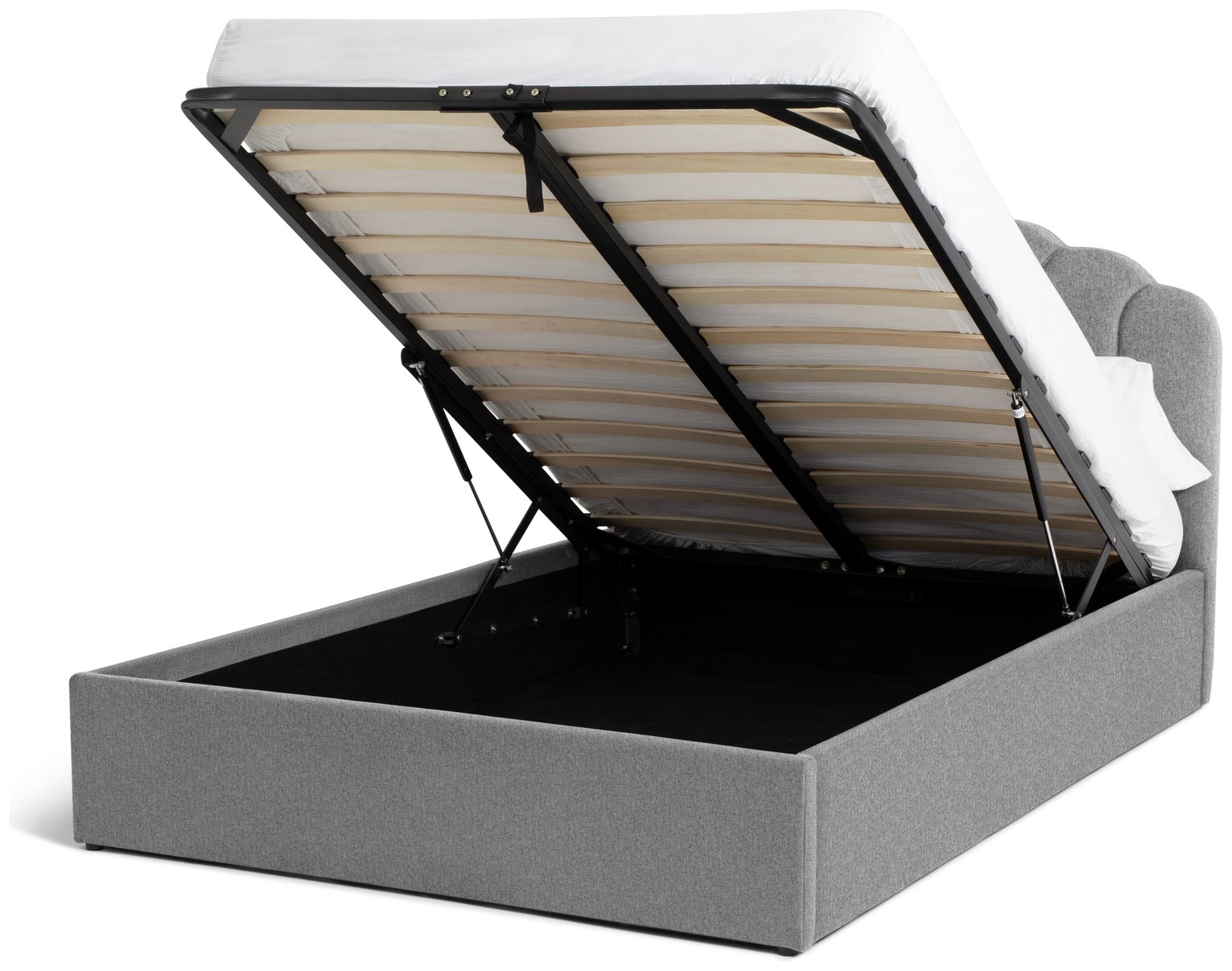 Habitat Pandora Small Double Ottoman Bed Frame Grey By