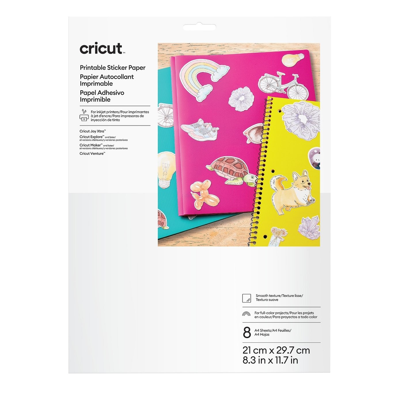 Cricut Printable Sticker Paper Pack of 3
