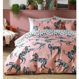 Habitat Zebra Blush Pink Bedding Set