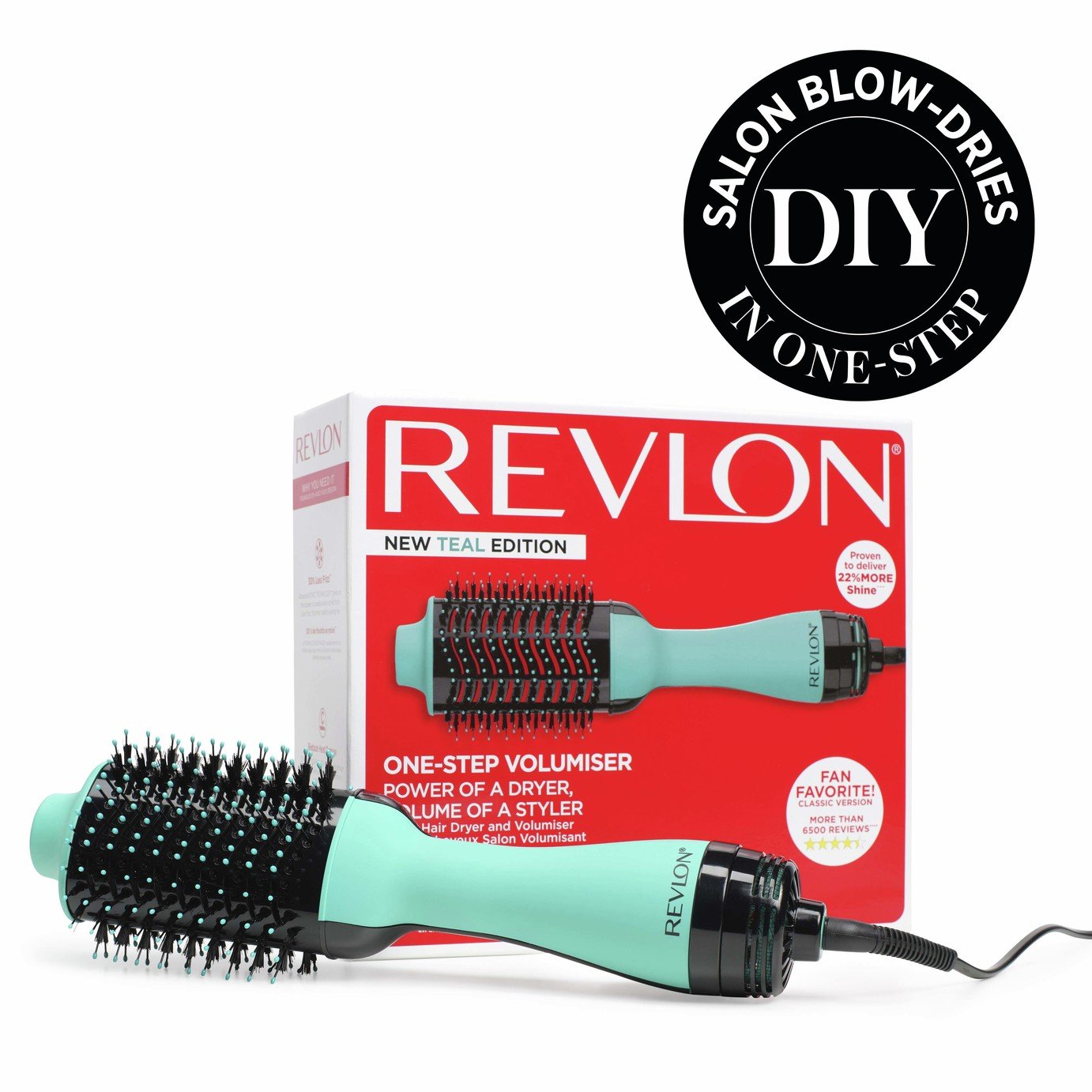 Revlon RVDR5222TUK One-Step Hair Dryer and Volumiser Teal